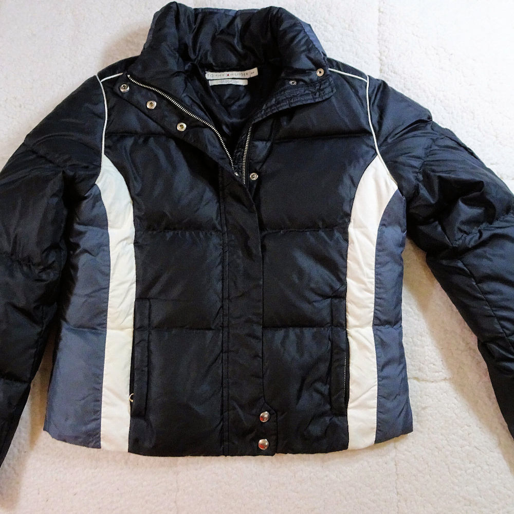 Tommy Hilfiger Puffer Black Jacket Small